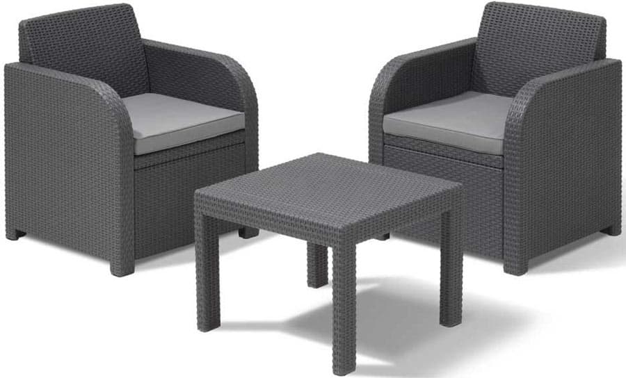 Garnitura za Balkon i Baštu Libre - 2 Fotelje i Sto