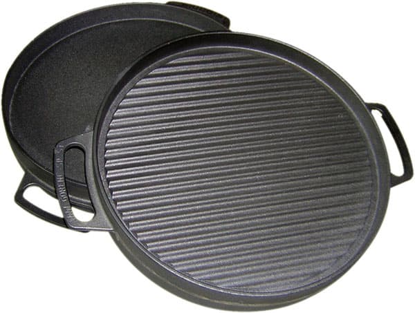 Ploča za roštilj obostrana, rebrasta i glatka Fi38cm Gorenc 497793