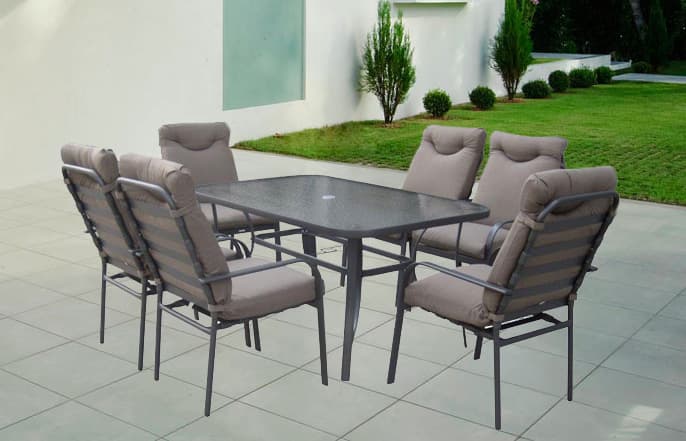 Baštenska Garnitura Namur 6 Fotelja i Sto