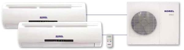 Klima uređaj Korel dual - dve unutrašnje jedinice KSTC2-12+12GRA