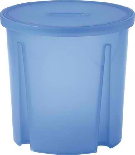 Curver okrugla kutija za odlaganje transparentna plava CU 00300-084