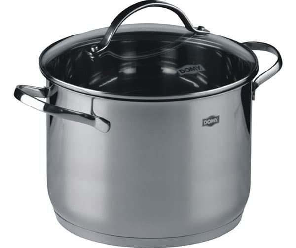 Domy Lonac sa staklenim poklopcem 9L 24x18.5cm Inox 91925