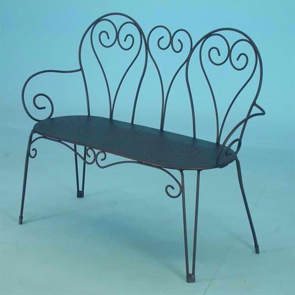 Crna metalna klupa S102CS11104410 0191452