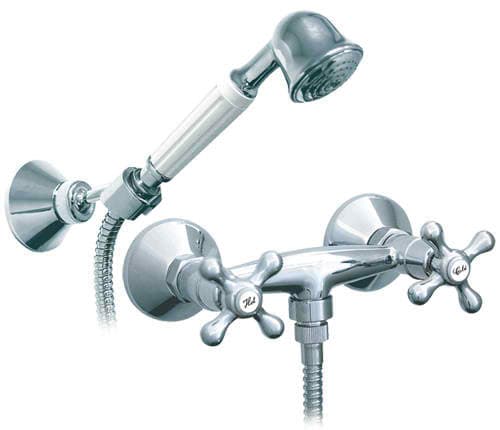 Rosan Nostalgija zidna dvoručna baterija za tuš kadu sa ručnim tušem N10101