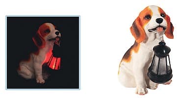 Dvorišna solarna lampa u obliku psa