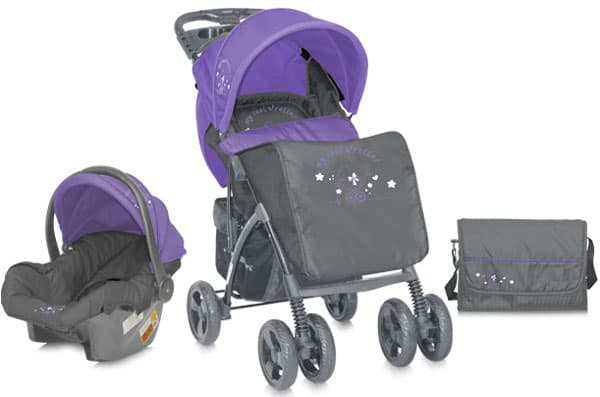 Bertoni Kolica Rio Set Gray&Violet 10020641334