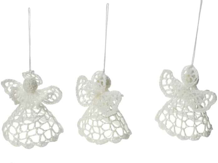 Novogodišnji pamučni ukrasi 3kom/p Anđeo