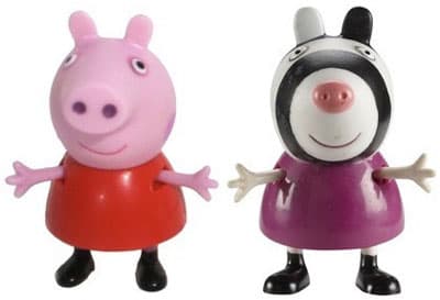 ToyOptions Pepa Prase i Zoi Zebra Figurice TO4430
