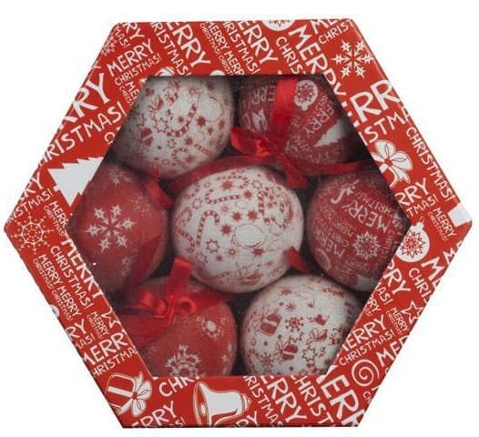 Novogodišnji ukrasi kugle 1/14 60 mm 0181000