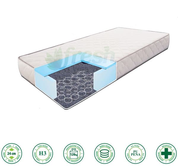 Dušek sa žičanim jezgrom President 24 200x180x24