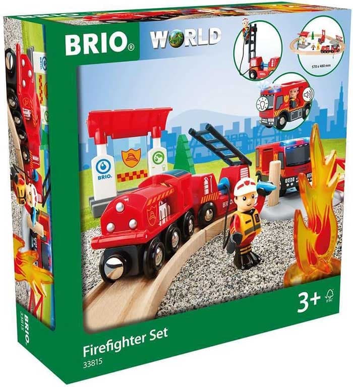 BRIO Igračka Vatrogasci - Set sa vatrogasnim vozom i kamionom 33815