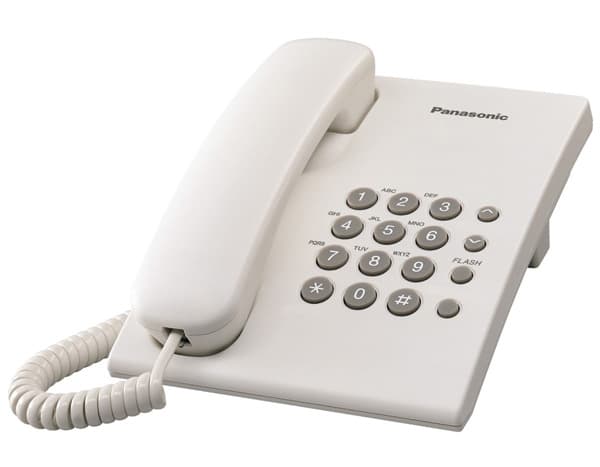 Fiksni žičani telefon Panasonic KX-TS500 beli