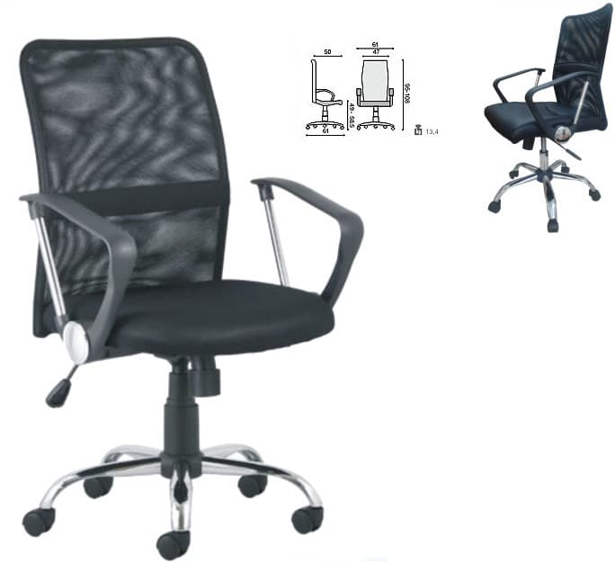 Radna Stolica Nebraska - M Crna