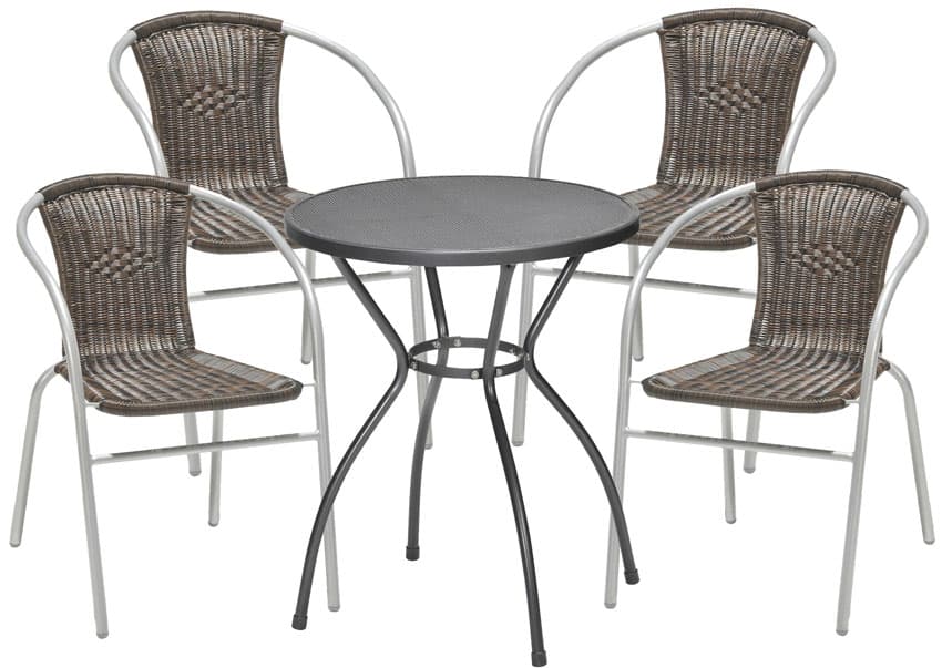 Garnitura od Ratana PE - 4 Stolice + Sto Adria Net