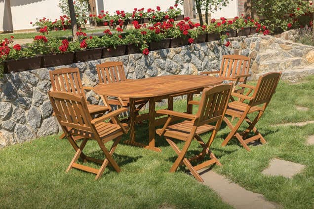 Garnitura Od Drveta Ravello - 6 Stolica + Sto