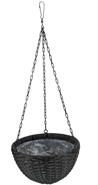 Viseća saksija Flop Ø25×V15 crna