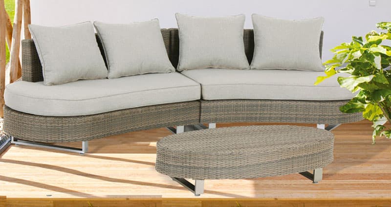 Ovalna PE Ratan Garnitura Pinallo