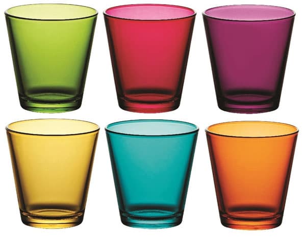 Set 6 raznobojnih čaša City Dekor Pasabahce 52516/1 101299