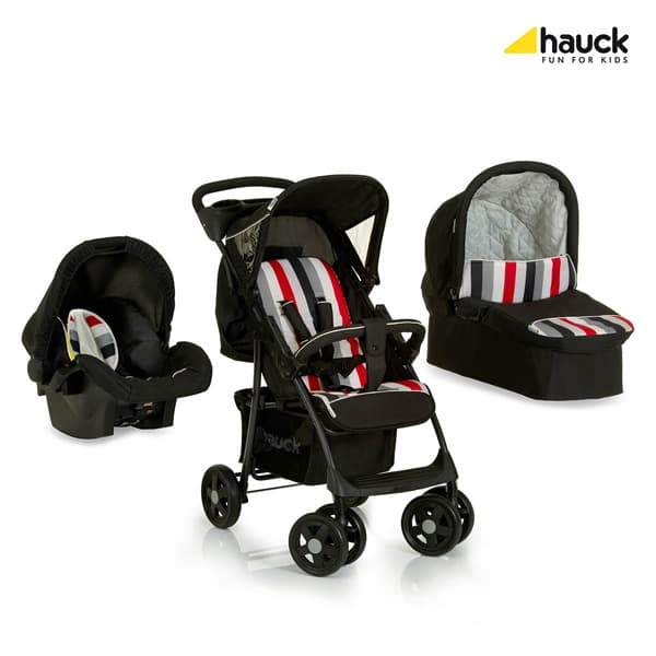 Hauck Trio Set - Kolica sa nosiljkom i autosedištem Shopper Rainbow Black 5050057