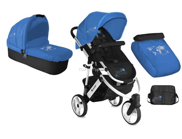 Bertoni Kolica Set Monza Grey&Blue World 10020741437