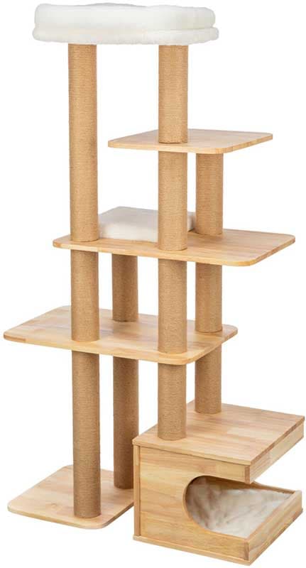 Drvena grebalica igraonica za mačke 147cm Thiago Trixie 48105