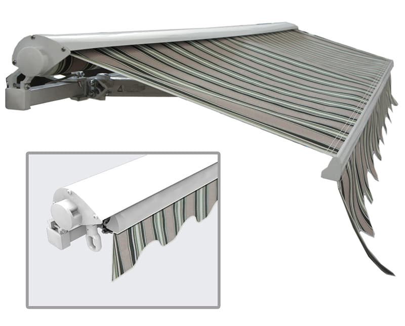 Tenda za terasu i dvorište 3x2 m polukaseta Poliester Aluminijum 32-364