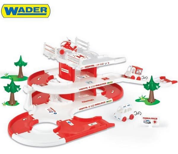 Dečija auto-garaža hitna pomoć Wader 53330