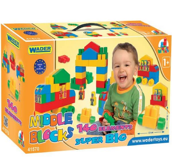 Kocke u kutiji 140 delova Wader 41570