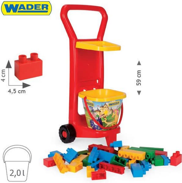 Dečiji set sa kockama i stalkom Wader 10777