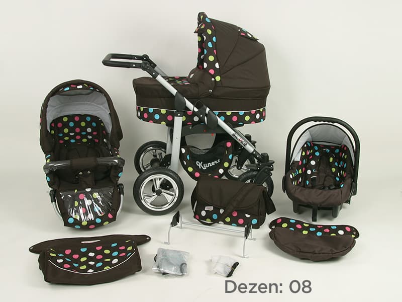 Kunert Kolica za bebe Silver Set 3u1 08