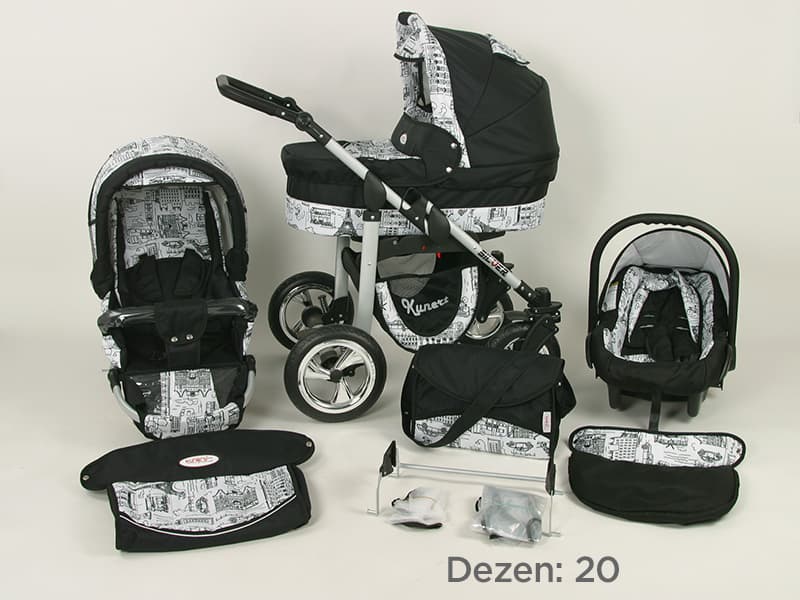 Kunert Kolica za bebe Silver Set 3u1 20