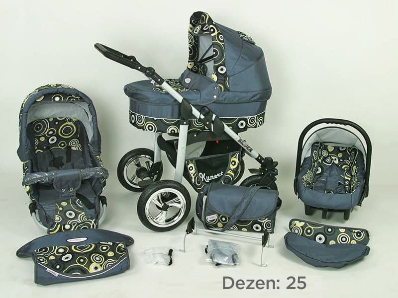 Kunert Kolica za bebe Silver Set 3u1 25