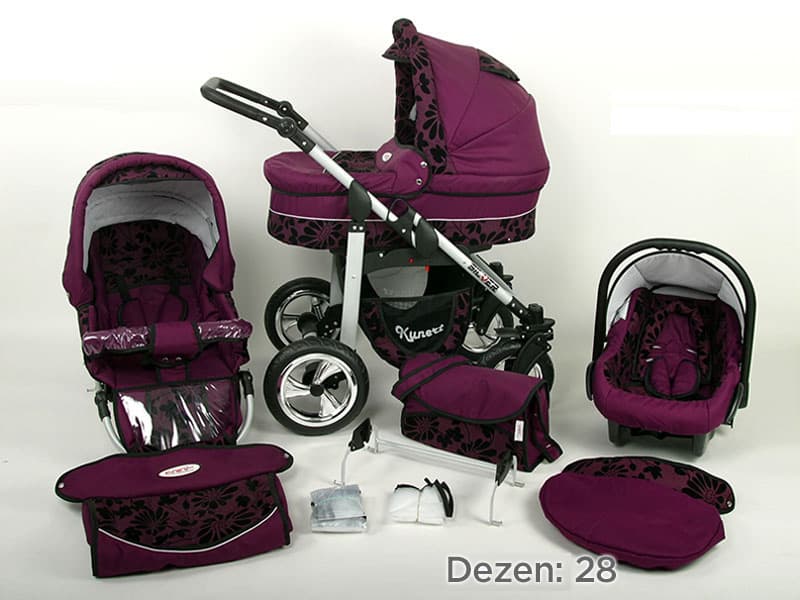 Kunert Kolica za bebe Silver Set 3u1 28