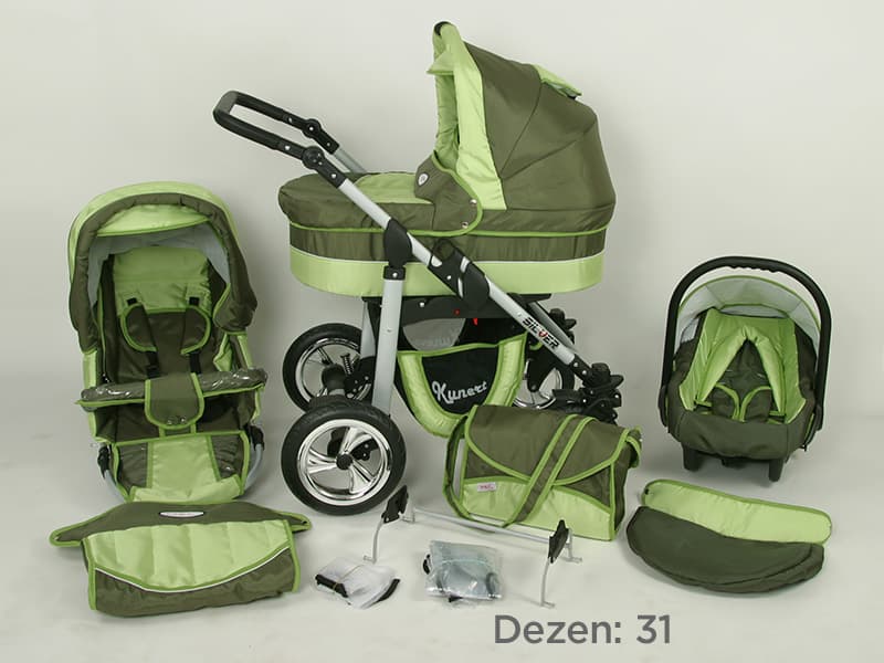 Kunert Kolica za bebe Silver Set 3u1 31