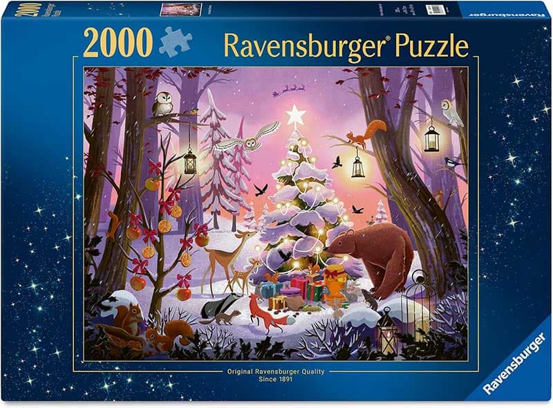 Puzzle slagalica 2000 delova Božić u šumi Ravensburger 12001417