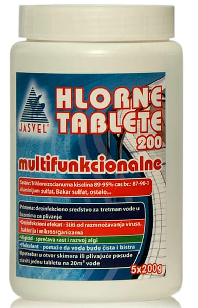 Hlorne Multifunkcionalne Tablete 200 1kg 0260303