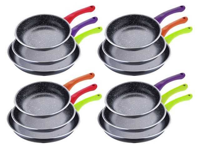 Bergner Tiganji od karbon čelika - Set od 3 kom Renberg multicolor RB-1507