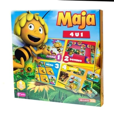 Studio100 Pčelica Maja - Društvene igre 4u1 SD0120