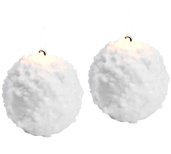 Sveće u obliku grudve 2 komada