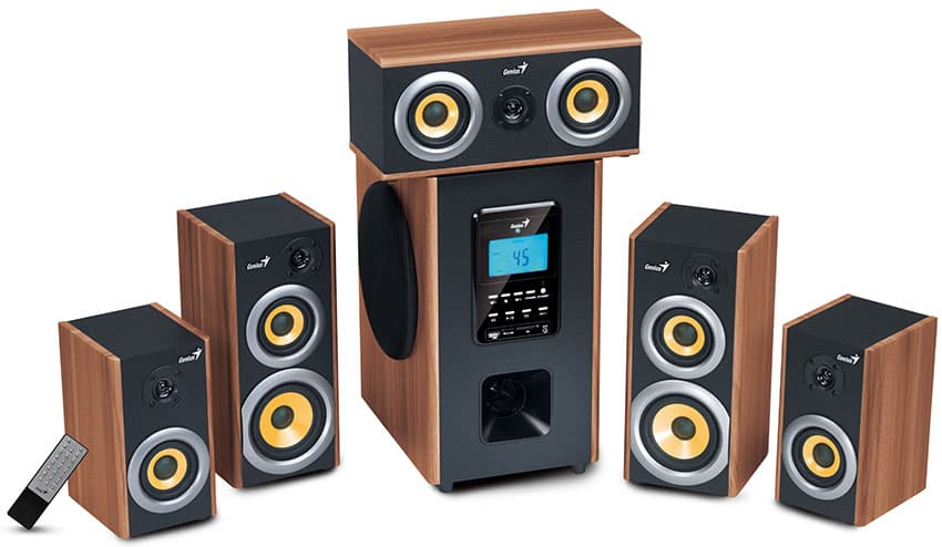 Genius SW-HF5.1 5200 5.1 Zvučnici - Drvena Kutija