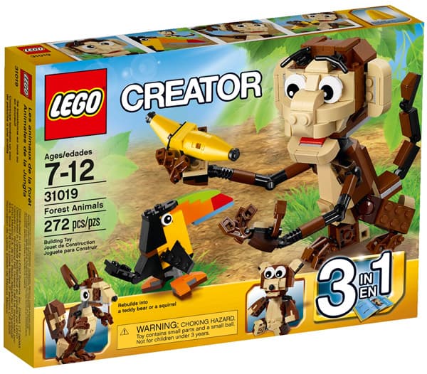 LEGO® Creator kocke 3u1 životinje Forest Animals LE31019