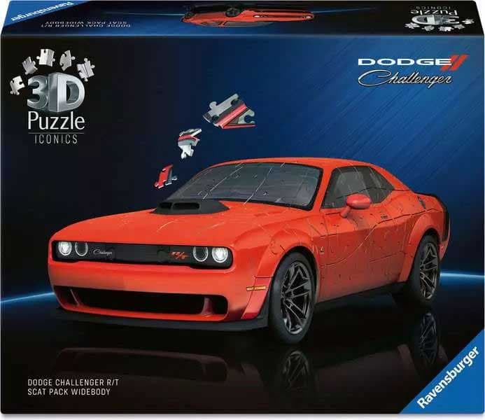 3D Puzzle Automobil Dodge Challenger R/T Scat Pack Widebody red Ravensburger