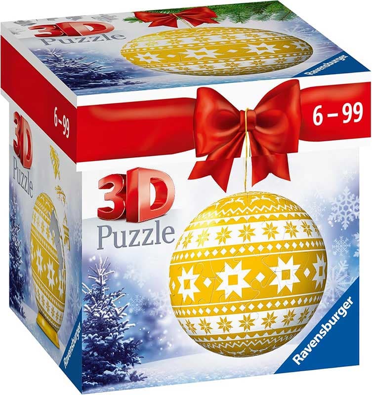 Novogodišnja kugla 3D Puzzle 54 dela Winter yellow Ravensburger 11269
