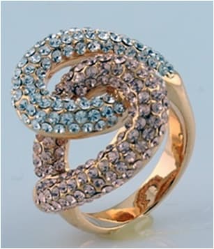 Ženski pozlaćeni prsten Passion GPL-048