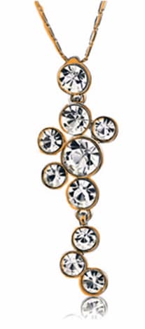 Ženski lančić sa priveskom pozlata Waterfall GPL-003