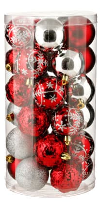 Komplet Ukrasa Kugli Za Jelku - 30 komada