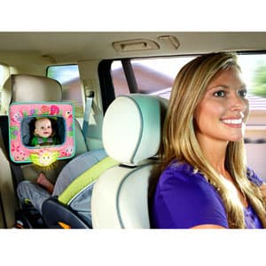 Bright Starts Bebi igračka Muzičko ogledalo za auto Ružičasta simfonija