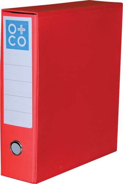 Registrator A4 N sa kutijom kartonski O+CO crvena 5 komada 04RGD01D