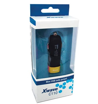 Auto punjač Xwave C110 USB 5V DC 1A boja zlata 021907
