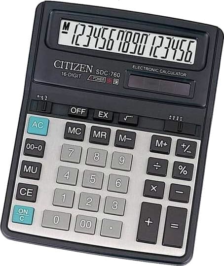 Stoni kalkulator - digitron CITIZEN SDC760 16 cifara 05DGC760